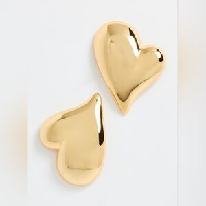 Jenny Bird Gold Heart Statement Earrings